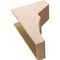 Ekena Millwork 12"W x 24"D x 36"H Classic Monterey Rough Cedar Woodgrain TimberThane Corbel, Primed Tan CORUR12X24X36MONRCPR - alternate 2